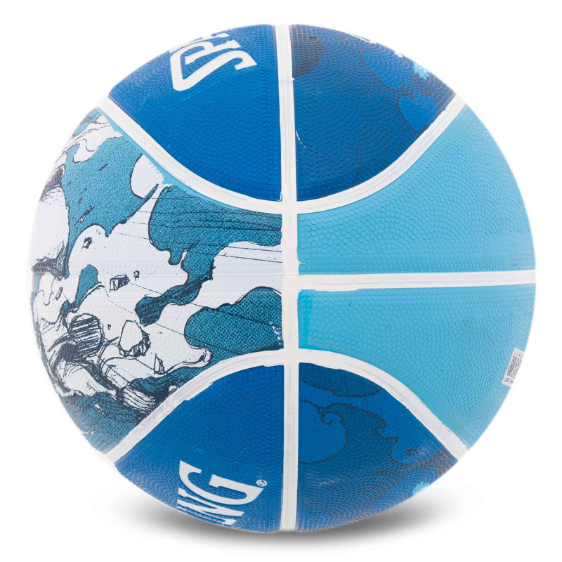 М'яч баскетбольний гумовий SPALDING SKETCH DRIBBLE 84448Y розмір 7 синій