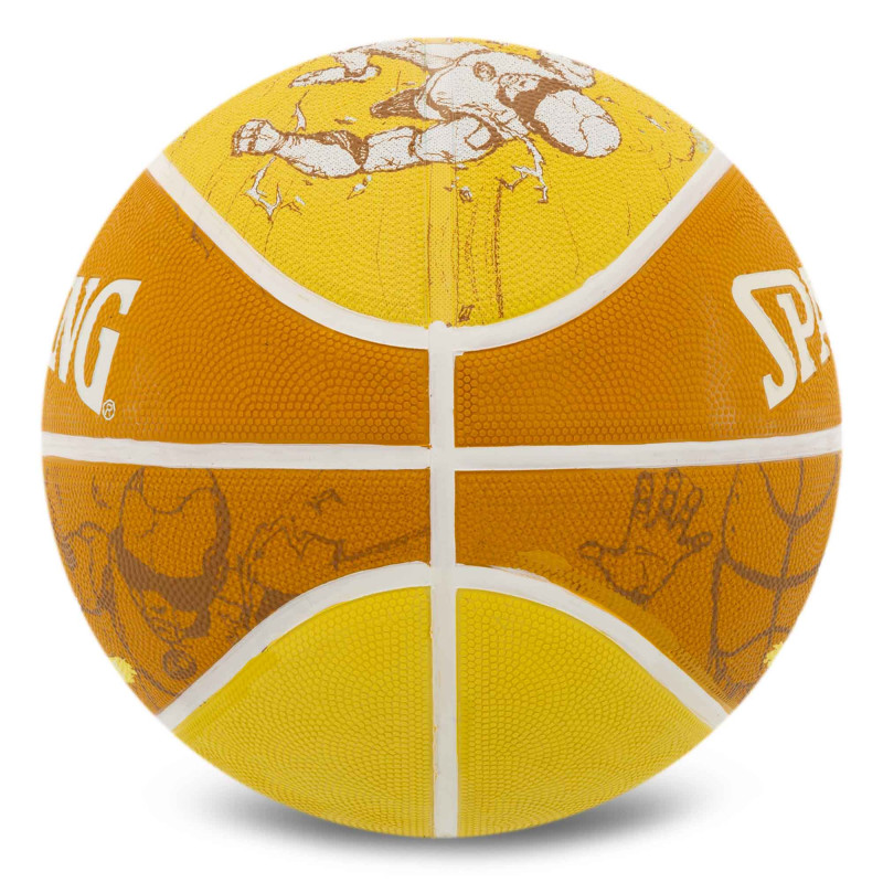 М'яч баскетбольний гумовий SPALDING SKETCH CRACK 84450Y розмір 7 жовтий