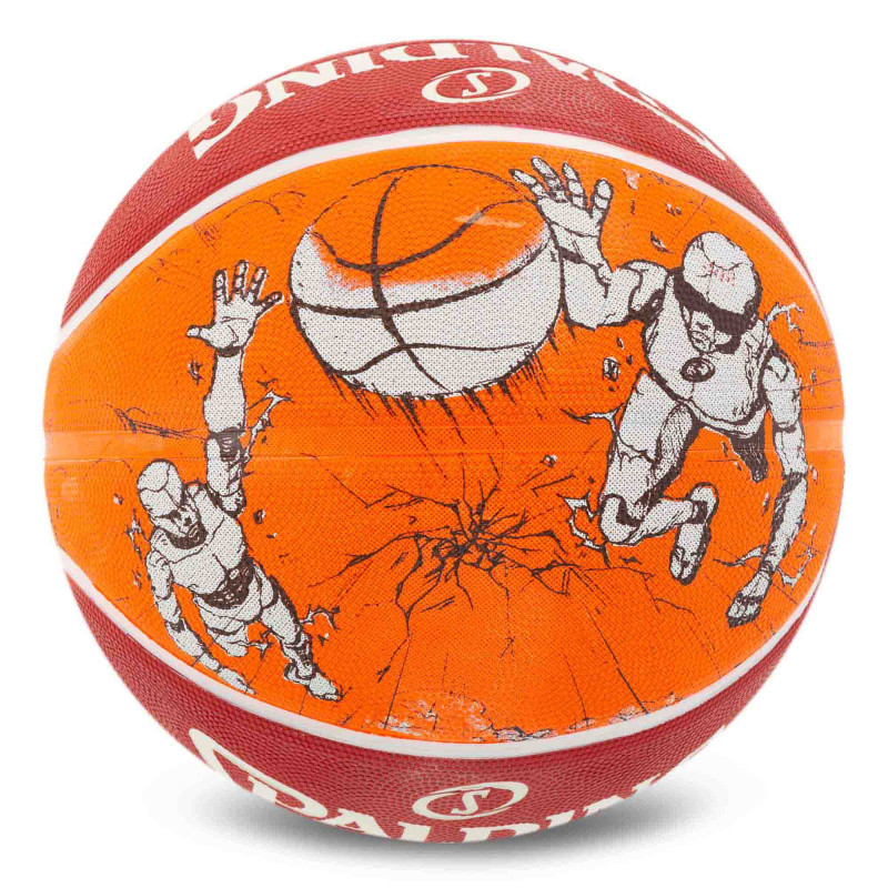 М'яч баскетбольний гумовий SPALDING SKETCH CRACK 84451Y розмір 7 червоний