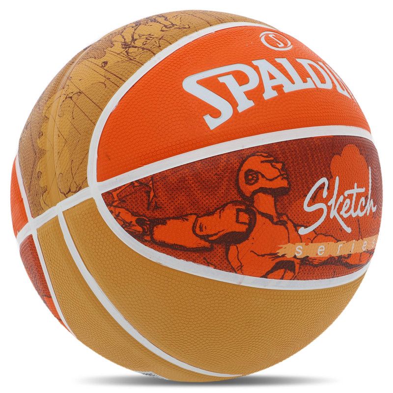 М'яч баскетбольний гумовий SPALDING JUMP SKETCH 84452Y розмір 7 помаранчевий