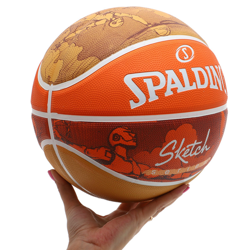 М'яч баскетбольний гумовий SPALDING JUMP SKETCH 84452Y розмір 7 помаранчевий
