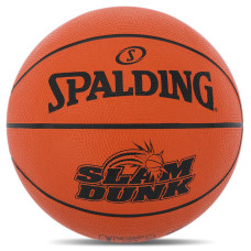 М'яч баскетбольний гумовий SPALDING SLAM DUNK 84584Z №5 помаранчевий