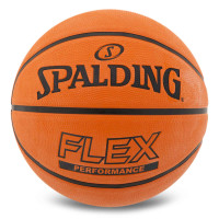 М'яч баскетбольний гумовий SPALDING FLEX 84606Y розмір 7 помаранчевий
