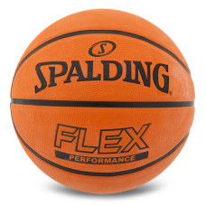М'яч баскетбольний гумовий SPALDING FLEX 84606Y розмір 7 помаранчевий