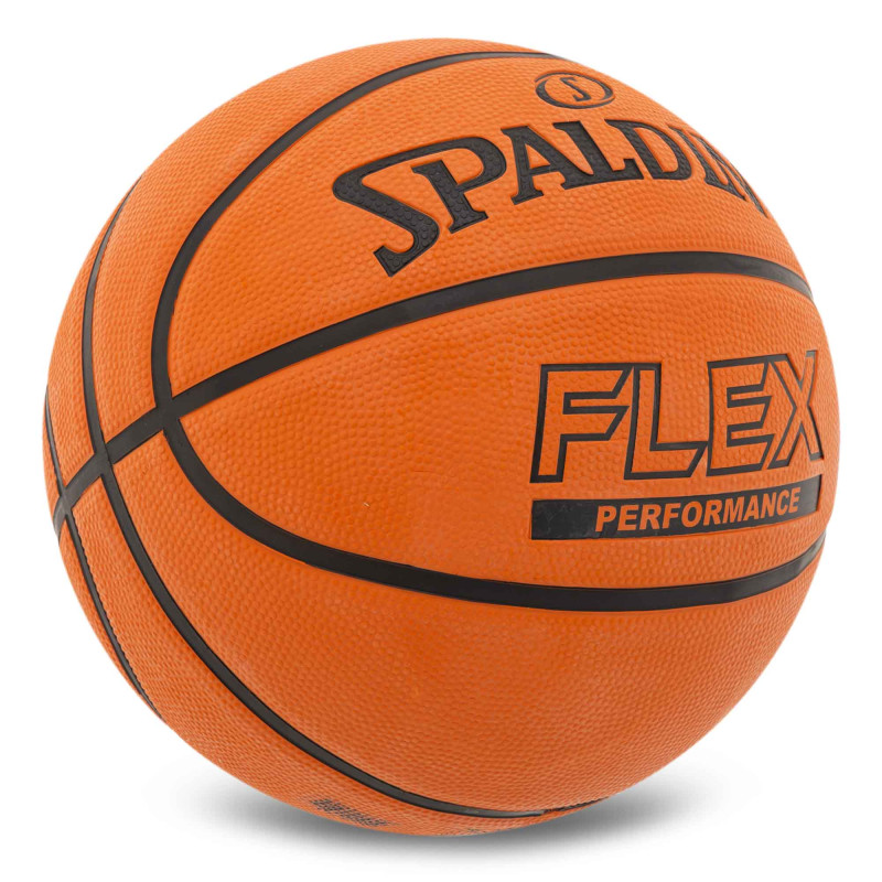 М'яч баскетбольний гумовий SPALDING FLEX 84606Y розмір 7 помаранчевий