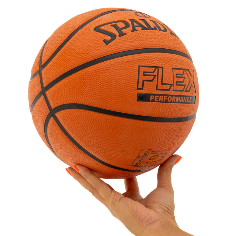 М'яч баскетбольний гумовий SPALDING FLEX 84606Y розмір 7 помаранчевий