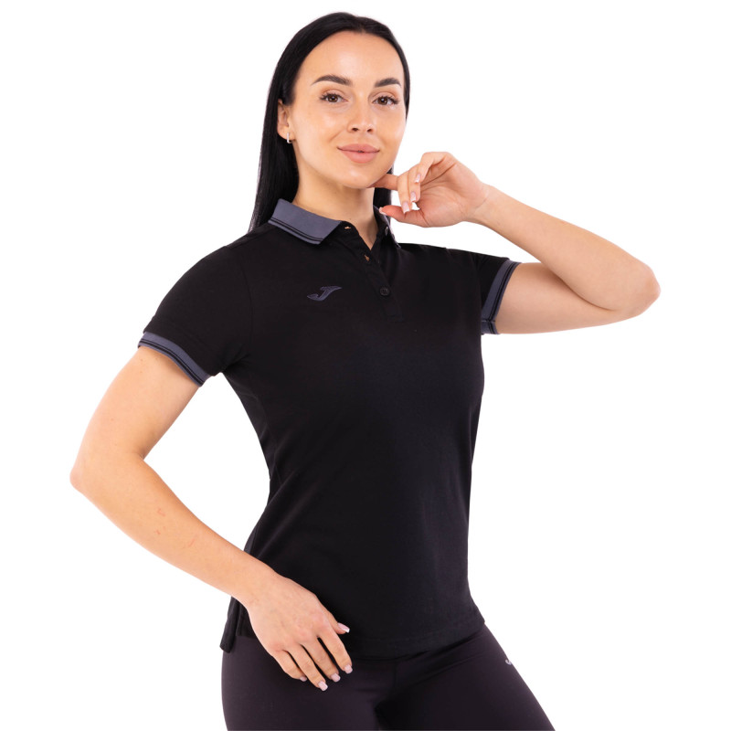 Футболка поло жіноча Joma BALI II 900444-100 2XS-XL чорний