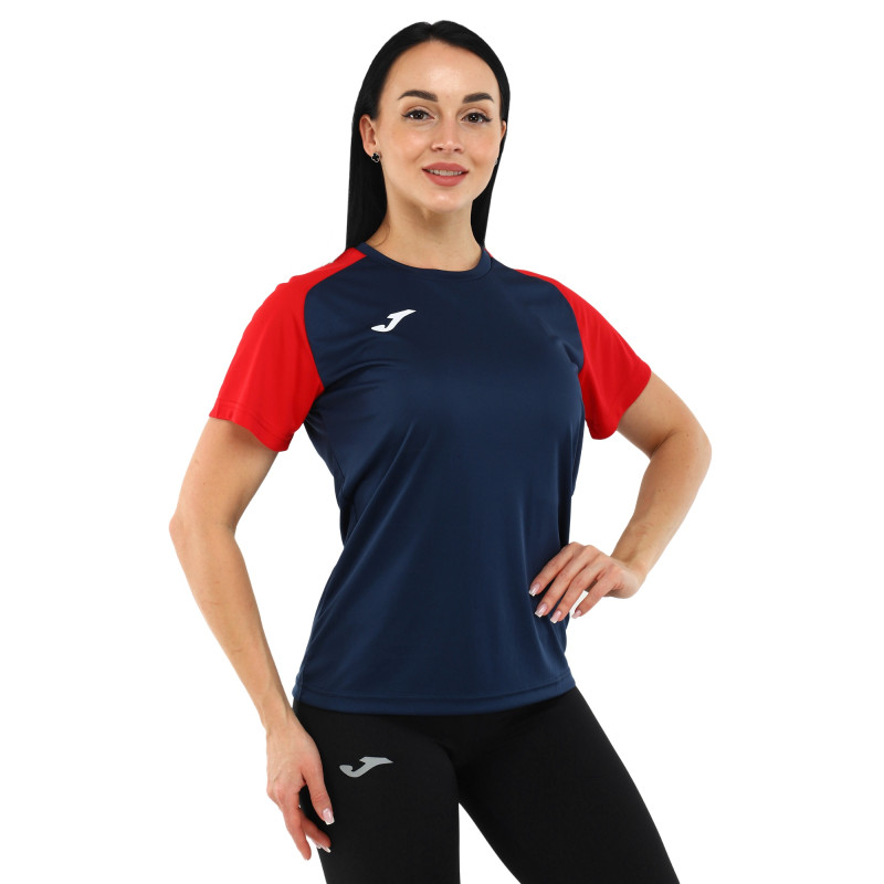 Футболка жіноча Joma ACADEMY IV 901335-336 2XS-L темно-синій-червоний