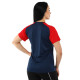 Футболка жіноча Joma ACADEMY IV 901335-336 2XS-L темно-синій-червоний
