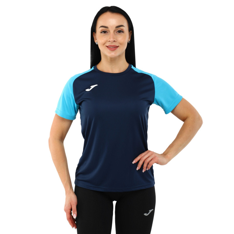 Футболка жіноча Joma ACADEMY IV 901335-342 2XS-L темно-синій-блакитний