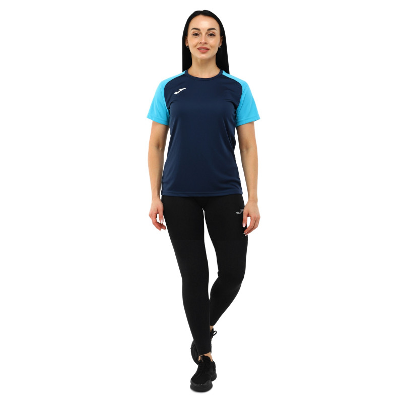 Футболка жіноча Joma ACADEMY IV 901335-342 2XS-L темно-синій-блакитний
