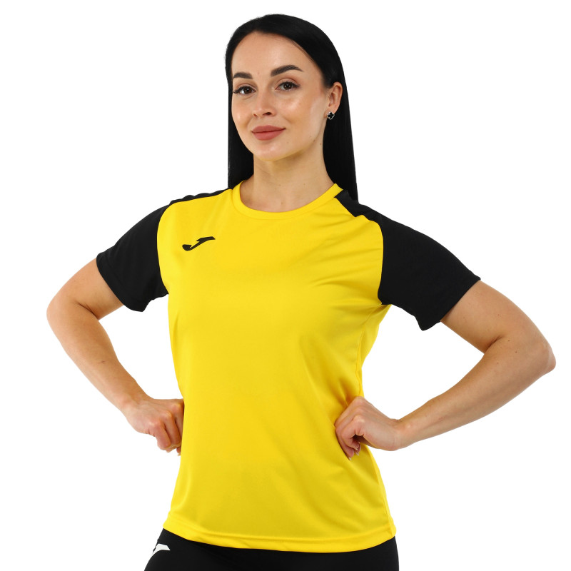 Футболка жіноча Joma ACADEMY IV 901335-901 2XS-L жовтий-чорний
