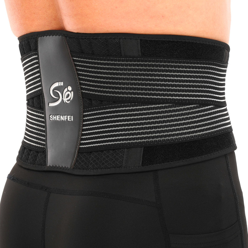 Пояс корсетний для спорту MUTE WAIST SUPPORT 9016 one size чорний-білий