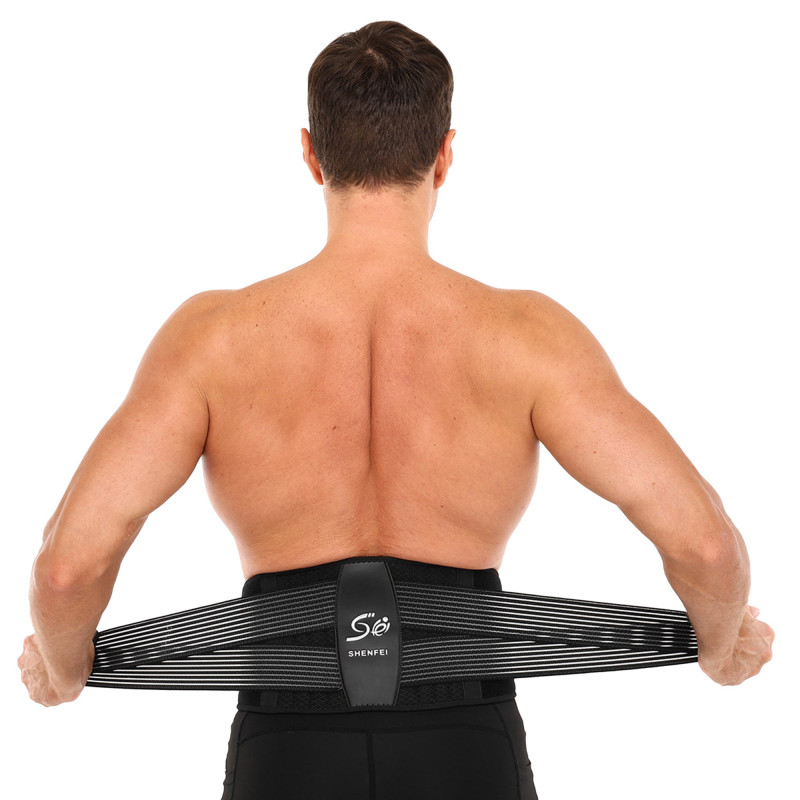 Пояс корсетний для спорту MUTE WAIST SUPPORT 9016 one size чорний-білий