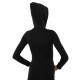 Кофта спортивна жіноча на блискавці з капюшоном Joma SCULPTURE II 901861-100 4XS-L чорний