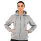 Кофта спортивна жіноча на блискавці з капюшоном Joma URBAN STREET 902423-150 S-L світло-сірий