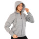 Кофта спортивна жіноча на блискавці з капюшоном Joma URBAN STREET 902423-150 S-L світло-сірий