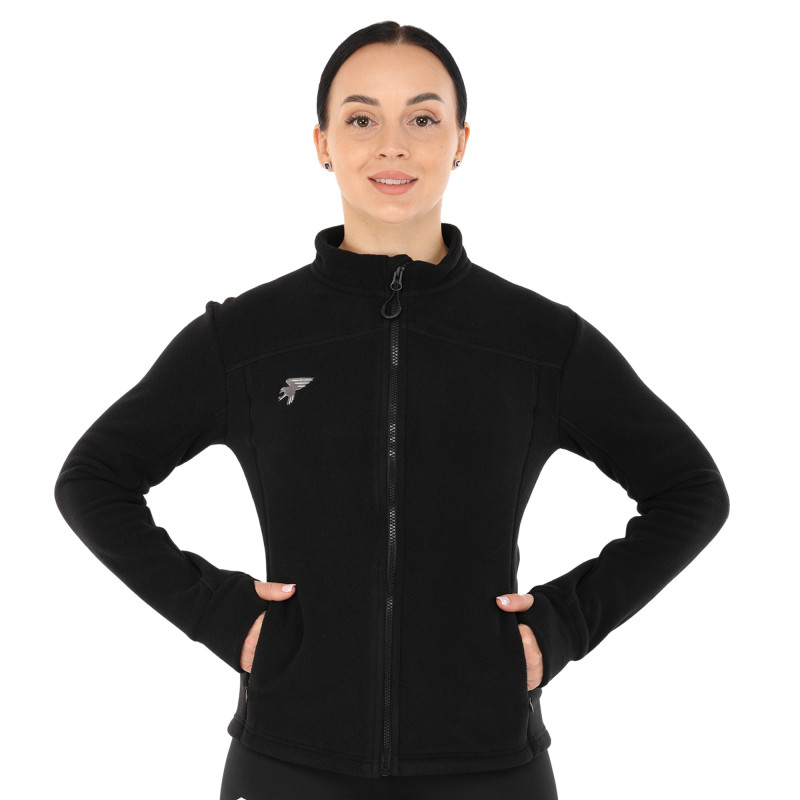 Кофта спортивна жіноча на блискавці  флісова Joma ALPES 902540-100 розмір S-XL чорний