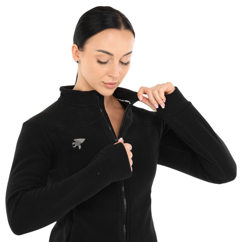 Кофта спортивна жіноча на блискавці  флісова Joma ALPES 902540-100 розмір S-XL чорний