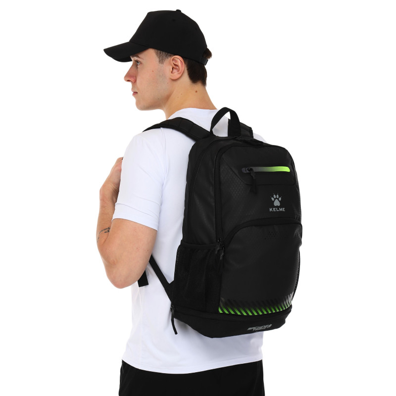Рюкзак спортивний KELME SHOULDER 9876004-9010 чорний-салатовий