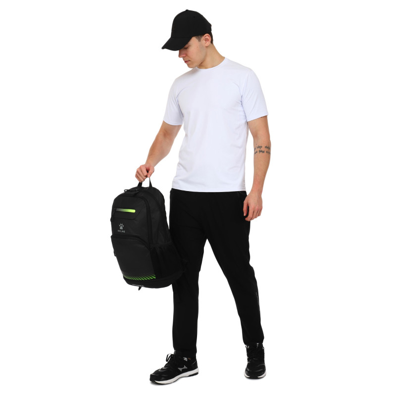 Рюкзак спортивний KELME SHOULDER 9876004-9010 чорний-салатовий