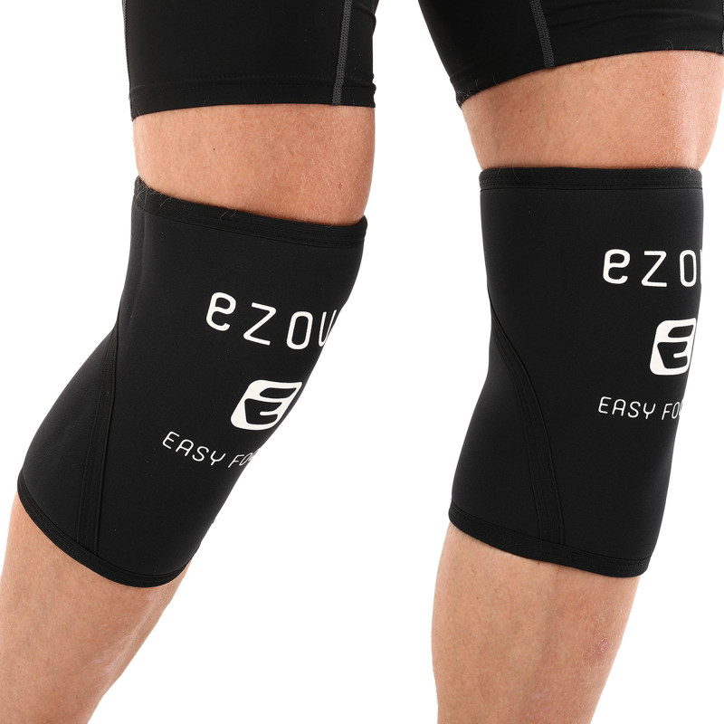 Наколінники для присіду та пауерлфтингу 2штуки SQUAT KNEECAP EZOUS A-02 S-XL чорний