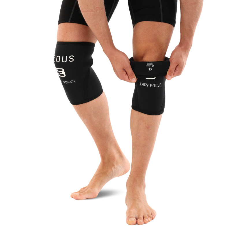 Наколінники для присіду та пауерлфтингу 2штуки SQUAT KNEECAP EZOUS A-02 S-XL чорний