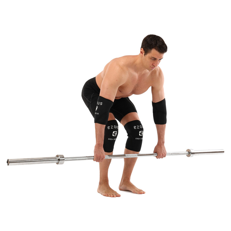 Наколінники для присіду та пауерлфтингу 2штуки SQUAT KNEECAP EZOUS A-02 S-XL чорний