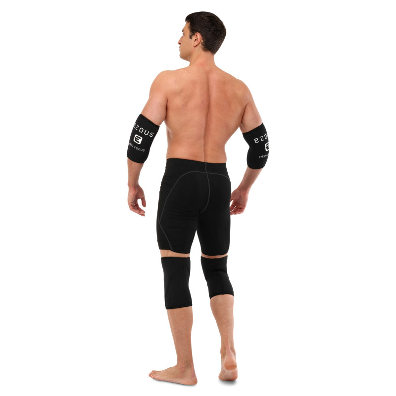 Налокотники для жиму 2штуки ELBOW SLEEVE EZOUS A-03 2шт S-XL чорний