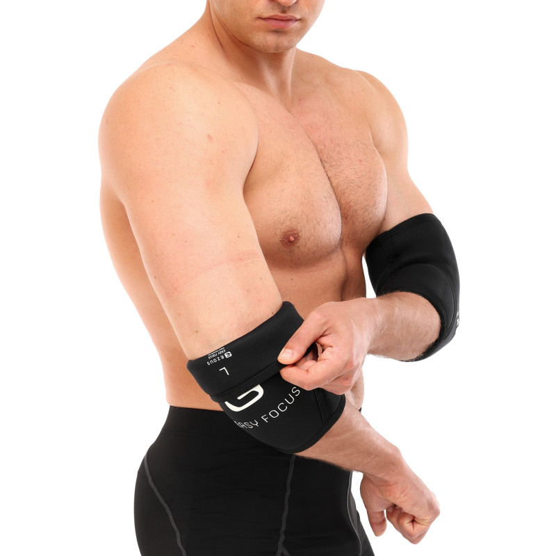Налокотники для жиму 2штуки ELBOW SLEEVE EZOUS A-03 2шт S-XL чорний
