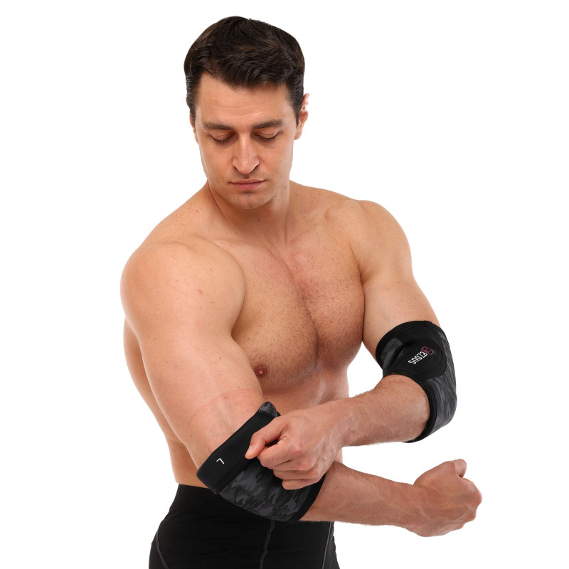 Налокотники для жиму 2штуки CAMO ELBOW SLEEVE EZOUS A-04 2шт S-XL камуфляж