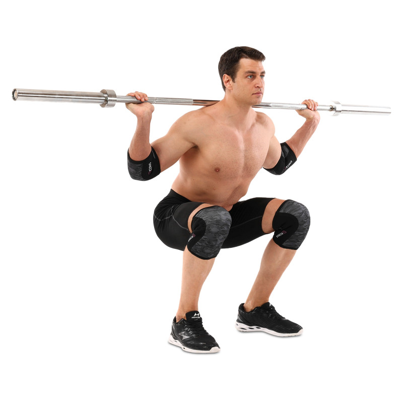 Наколінники для присіду та пауерлфтингу 2штуки CROSSFIT KNEECAP EZOUS A-05 S-XL камуфляж