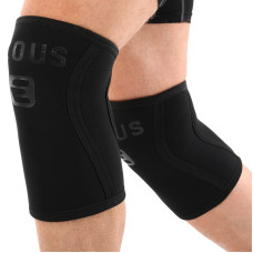 Наколінники для присіду та пауерлфтингу 2штуки KNEE SLEEVE EZOUS A-06 S-XL чорний