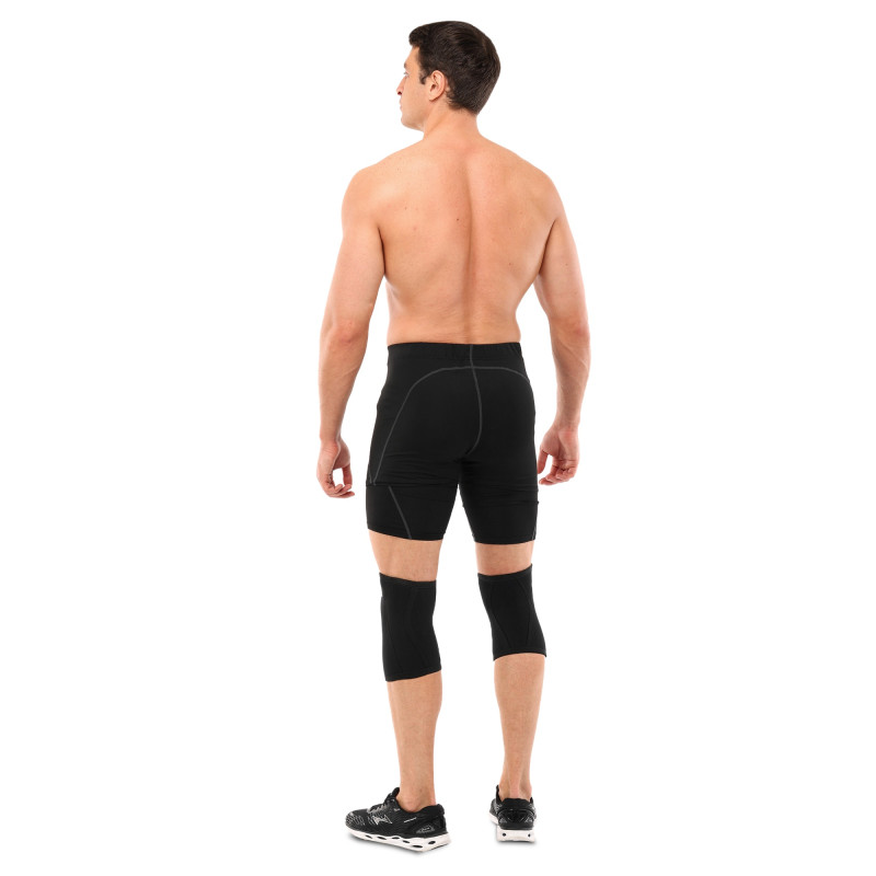Наколінники для присіду та пауерлфтингу 2штуки KNEE SLEEVE EZOUS A-06 S-XL чорний