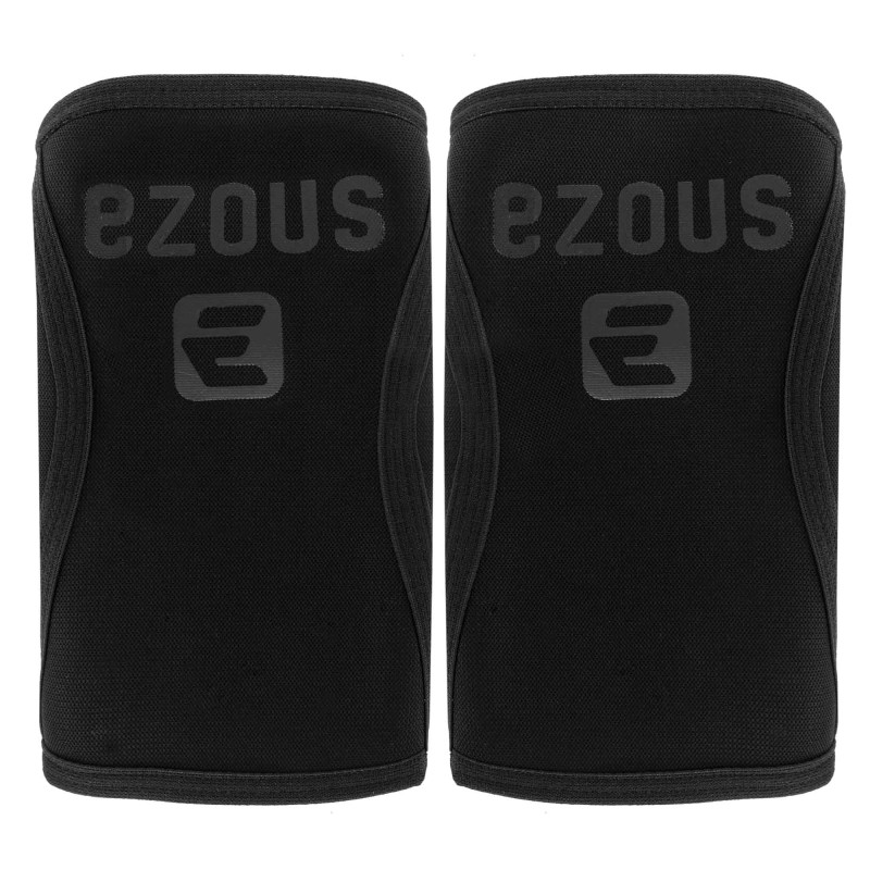 Наколінники для присіду та пауерлфтингу 2штуки KNEE SLEEVE EZOUS A-06 S-XL чорний