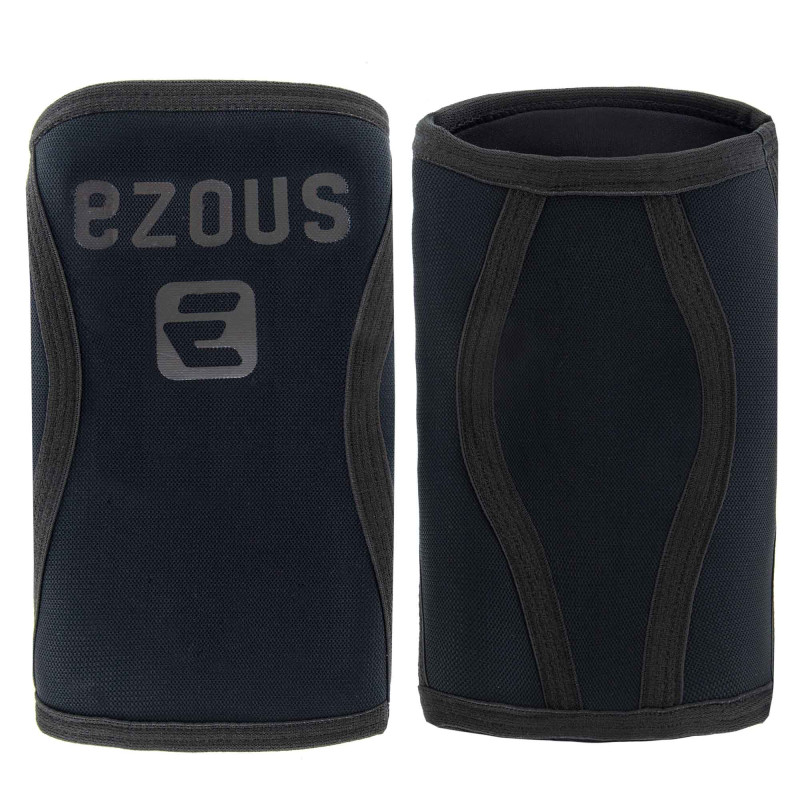 Наколінники для присіду та пауерлфтингу 2штуки KNEE SLEEVE EZOUS A-06 S-XL чорний