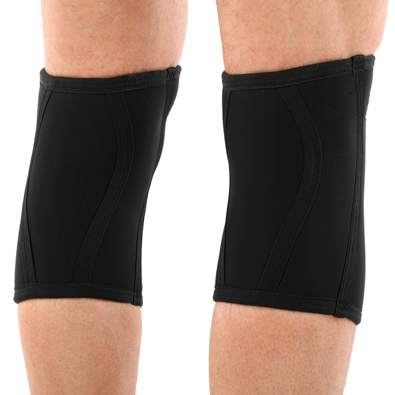 Наколінники для присіду та пауерлфтингу 2штуки KNEE SLEEVE EZOUS A-06 S-XL чорний