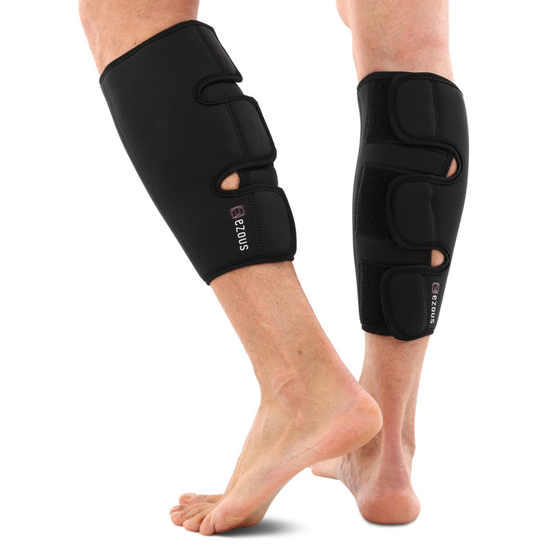 Захист гомілки для важкої атлетики CALF SUPPORT EZOUS A-08 2шт чорний