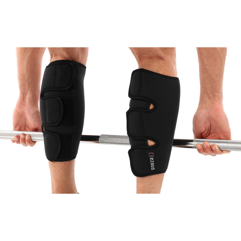 Захист гомілки для важкої атлетики CALF SUPPORT EZOUS A-08 2шт чорний