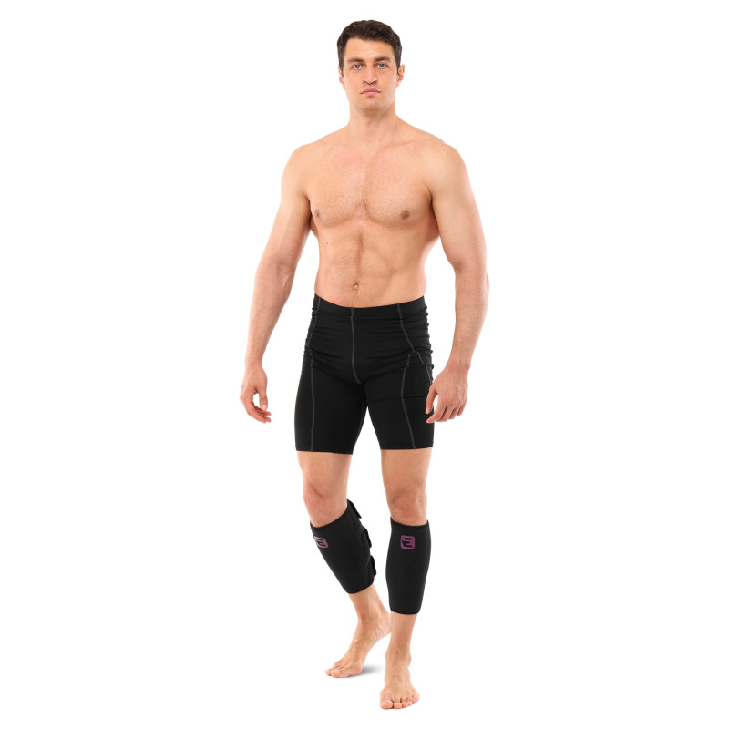 Захист гомілки для важкої атлетики CALF SUPPORT EZOUS A-08 2шт чорний