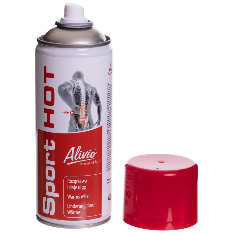 Розігріваючий м'язи спрей з зігрівальним ефектом SPORT HOT Alivio AC-006 400мл