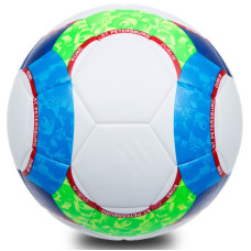 М'яч футбольний SP-Sport EURO 2020 AC5998 №5 PU білий-синій-салатовий