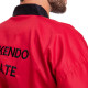Кімоно для айкікендо карате куртка штани та пояс AYKIKENDO KARATE BALLONSTAR AKS 120-190см червоний-чорний