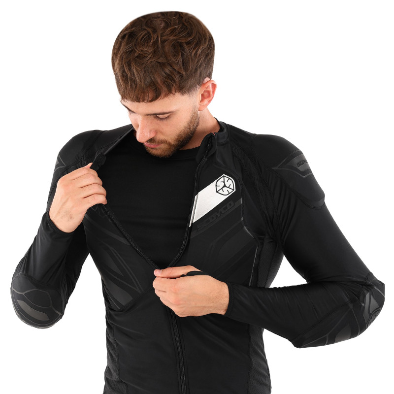 Моточерепаха компресійна SCOYCO Hermes Body armor AM03 M-XL чорний