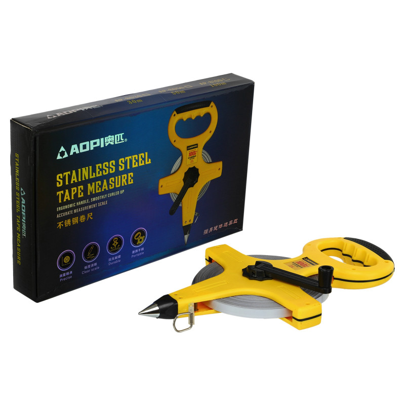 Рулетка спортивна геодезична AOPI AP-8100 100м