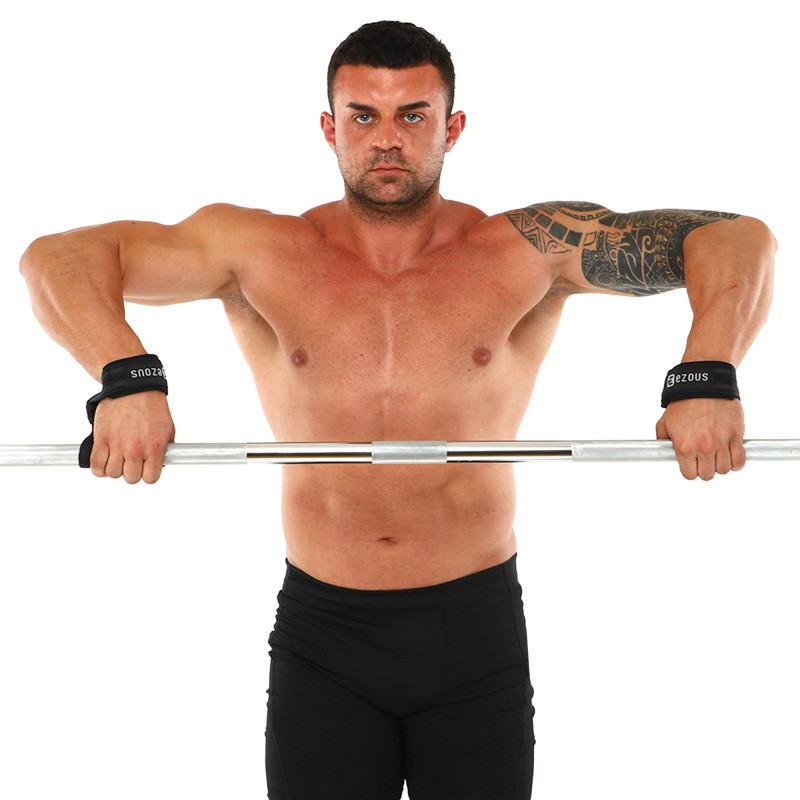 Лямки для тяги LIFTING STRAP EZOUS B-04 2шт чорний-сірий