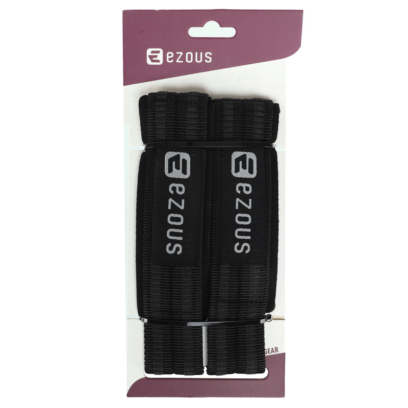 Лямки для тяги LIFTING STRAP EZOUS B-04 2шт чорний-сірий