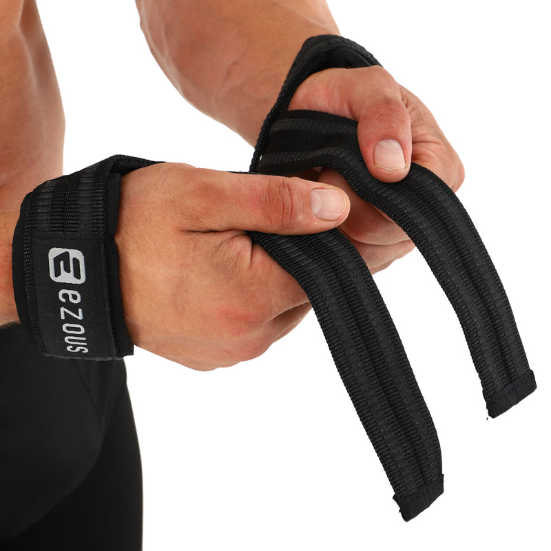Лямки для тяги LIFTING STRAP EZOUS B-04 2шт чорний-сірий