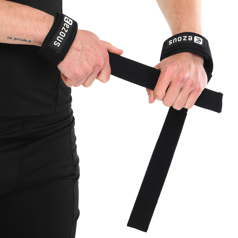 Лямки для тяги LIFTING STRAP EZOUS B-06 2шт чорний