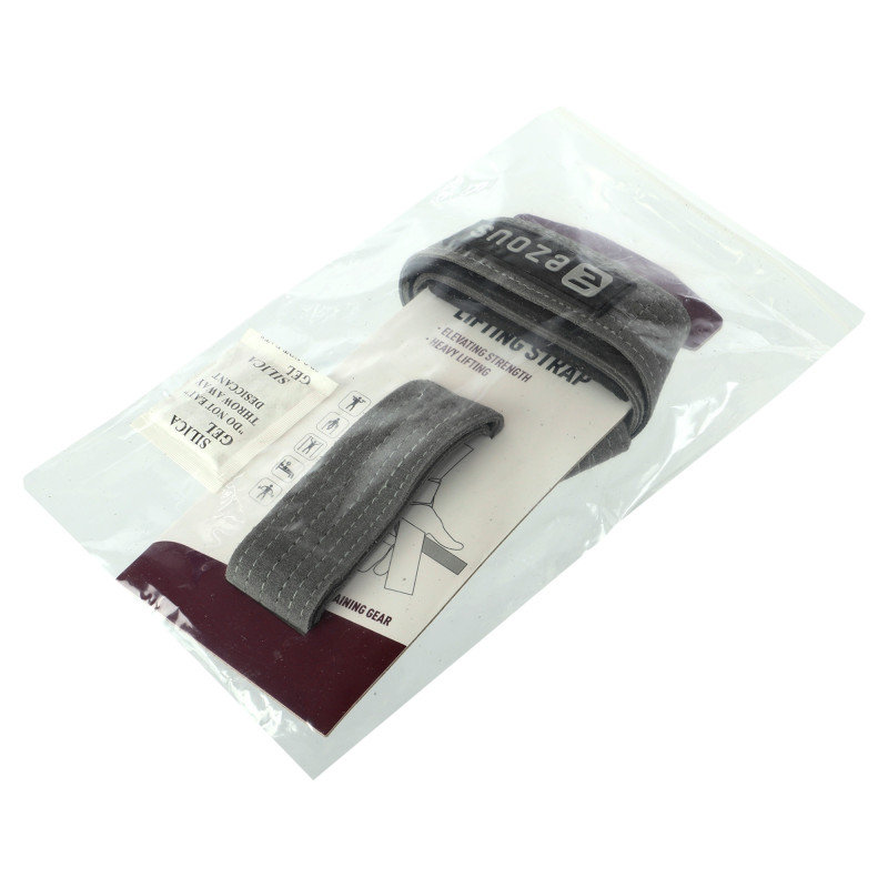Лямки для тяги LEATHER LIFTING STRAP EZOUS B-07 2шт сірий